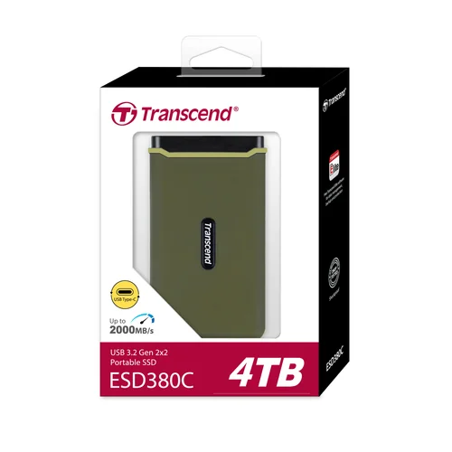 Transcend 4TB ESD380C USB 3.1 Gen2 Type-C Portable SSD TS4TESD380C / Зөөврийн Хард / - 4