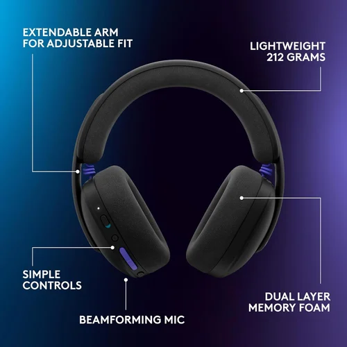 Logitech G325 Lightspeed Wireless Gaming Headset Black - 4