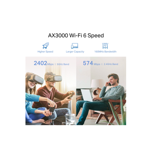 TP-Link RE705X AX3000 Dual-Band Wireless Mesh Wi-Fi Range Extender - 5