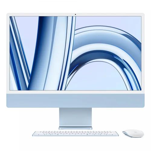 Apple iMac M3 Chip, 8-Core CPU, 8-Core GPU, 8GB RAM, 256GB SSD, 24-inch 4.5K Retina Display, Blue /MQRC3/ - 1