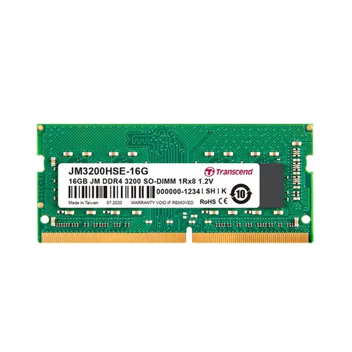 Transcend DDR4 16GB JetRam 3200MHz SODIMM Notebook Memory /JM3200HSE-16G/ - 1