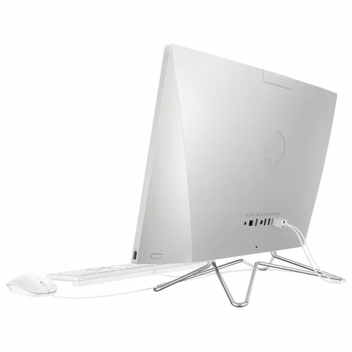 HP 24-cb1010d AIO PC Intel core i5-1235U 4.4Ghz, DDR4 8GB RAM, 256GB PCIe NVMe M.2 SSD + 1TB SATA HDD, Intel Iris Xe Graphics, FHD 23.8-inch Non-Touch, Win11 Home, K&M, Starry White - 5