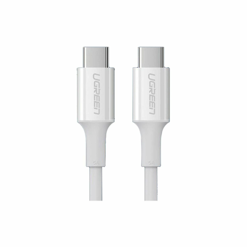 UGREEN USB-C Male to USB-C Male 5A Data Cable 1m, White (60551)