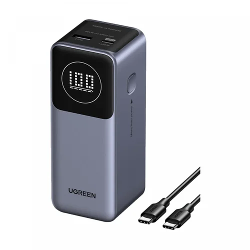 UGREEN 100W 12000mAh Fast Charging Power Bank with LCD Display (35526B) - 1