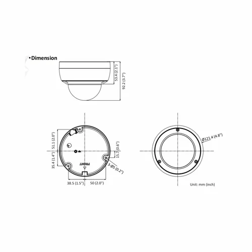Hikvision Fixed EXIR Dome 4K 8MP with Built-in Microphone DS-2CD2183G2-IU / Дотор Хяналтын Камер / - 2