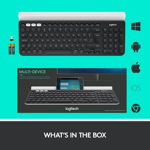 Logitech K780 Multi-Device Wireless Keyboard, Black - 4
