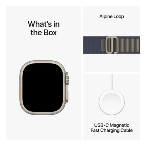 Apple Watch Ultra 2 GPS + Cellular, 49mm Titanium Case with Alpine Blue Trail Loop /MREP3/ - 4