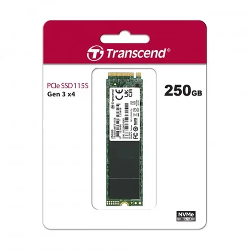 Transcend 250GB 115S NVMe PCIe Gen3x4 M.2 2280 Internal SSD /TS250GMTE115S/ - 1