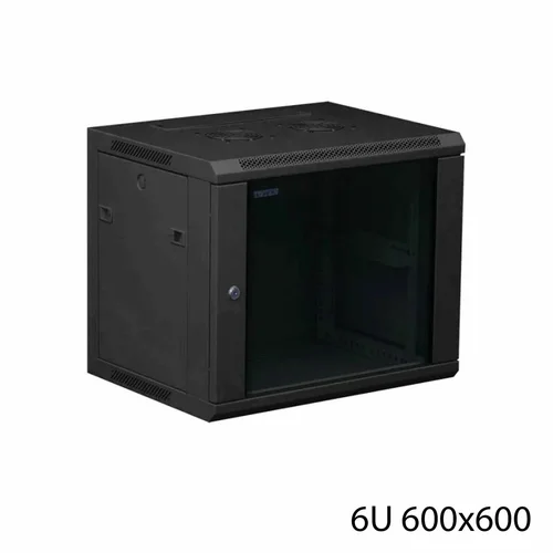 Toten 6unit W2.6606 wall mounted cabinet, 600*600*6U with glass / Сүлжээний rack cabinet /