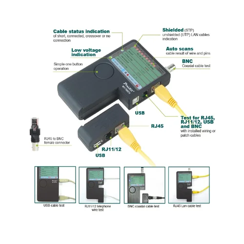 ProsKit MT-7057N 4-in-1 Network Cable Tester / Сүлжээний тестер , Сүлжээний Төхөөрөмж / - 2
