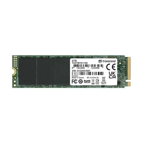 Transcend 2TB 115S NVMe PCIe Gen3 M.2 2280 Internal SSD /TS2TMTE115S/ - 1