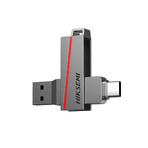 Hiksemi Dual Slim 32GB USB3.2 Flash Drive, Grey HS-USB-E307C - 1