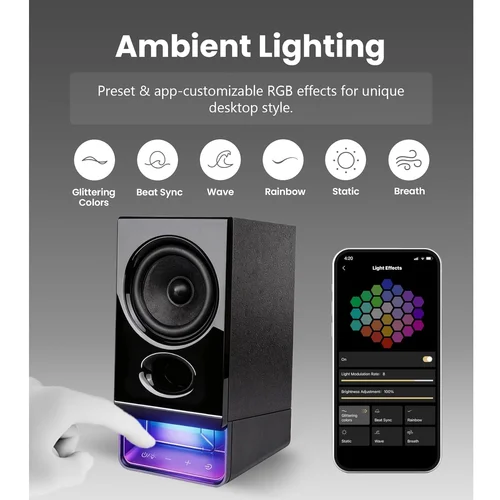 Edifier R20BT USB-Powered Speaker with Bluetooth, Black / Чанга яригч / - 6