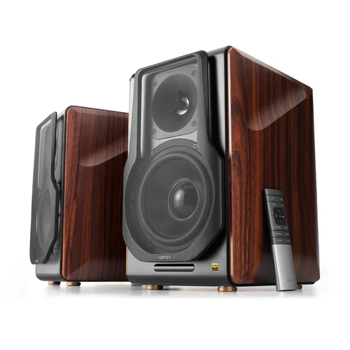 Edifier S3000Pro Powered Wireless Bookshelf Speakers System, Brown - 1