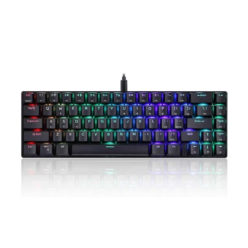 Motospeed CK67 Wired Mechanical Keyboard, Black - 1