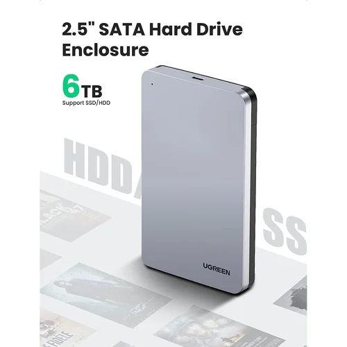 UGREEN USB-C SATA 2.5inch Hard Drive Enclosure (70499) - 3