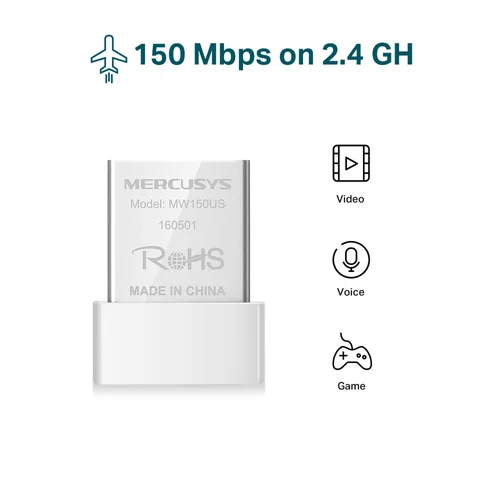 Mercusys MW150US N150 Wireless Nano USB Adapter - 2