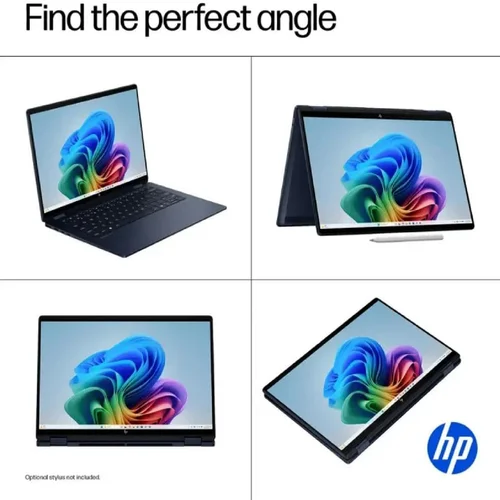 HP OmniBook X Flip 2-in-1 Laptop 14-FM0065TU Intel Core Ultra 7-256V, 16GB LPDDR5x RAM, 512GB PCIe Gen4 NVMe M.2 SSD, Intel Arc 140V Graphics, 14-inch 2K IPS Multi-Touch, Win11 Home, Meteor Silver Aluminum - 6