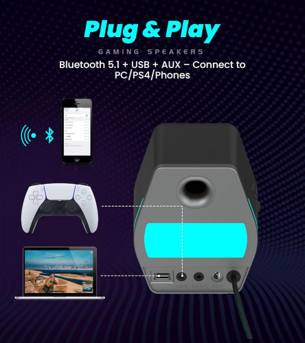 Edifier HECATE G2000 Bluetooth Gaming Speaker, Pink - 4