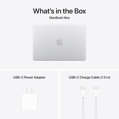 Apple MacBook Neo 13" A18 Pro chip, 6-core CPU, 5-core GPU, 8GB RAM, 256GB SSD, Silver /MHFA4/ - 6