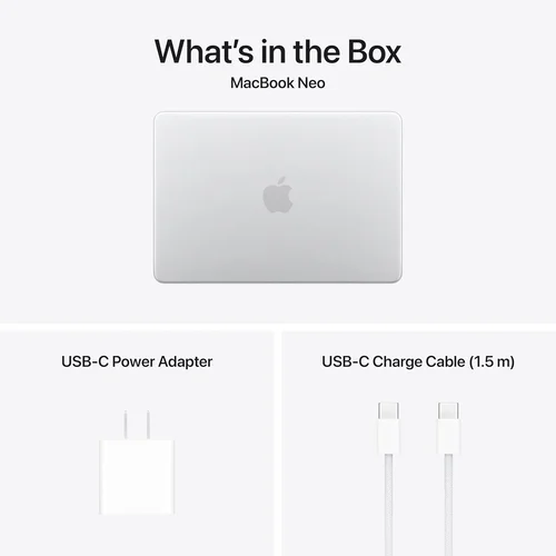 Apple MacBook Neo 13" A18 Pro chip, 6-core CPU, 5-core GPU, 8GB RAM, 256GB SSD, Silver /MHFA4/ - 6