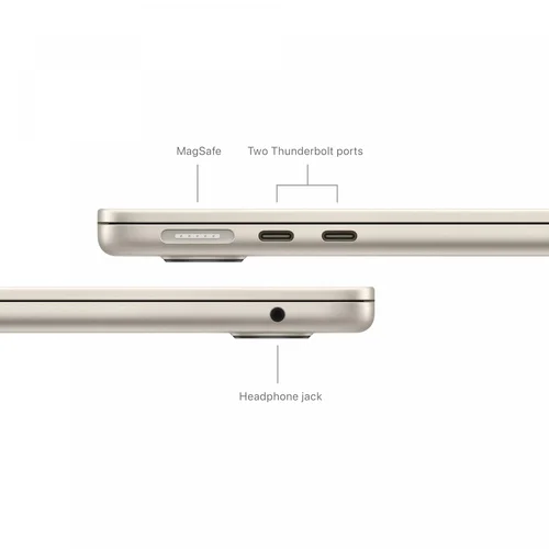 Apple MacBook Air 13.6" M3-chip, 8‑core CPU, 8‑core GPU, 8GB RAM, 256GB SSD, Starlight /MRXT3/ - 4