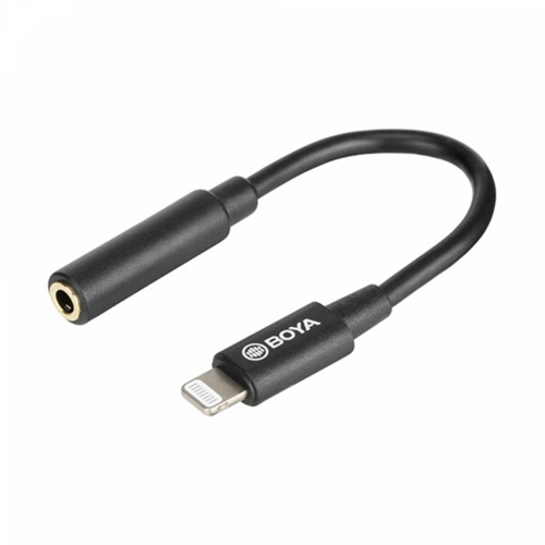 BOYA BY-K3 3.5mm TRRS Female to Lightning Adapter Cable - 2