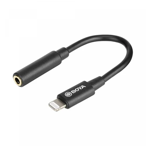 BOYA BY-K3 3.5mm TRRS Female to Lightning Adapter Cable - 2