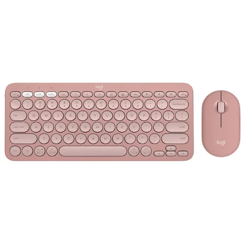 Logitech Pebble 2 Wireless Keyboard & Mouse Combo Pink - 1
