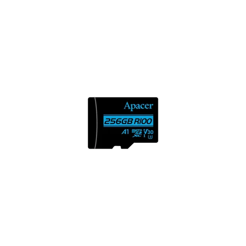 Apacer 256GB R100 UHS-I U3 80MB/s Micro SD Memory Card /AP256GMCSX10U8-R/ - 1