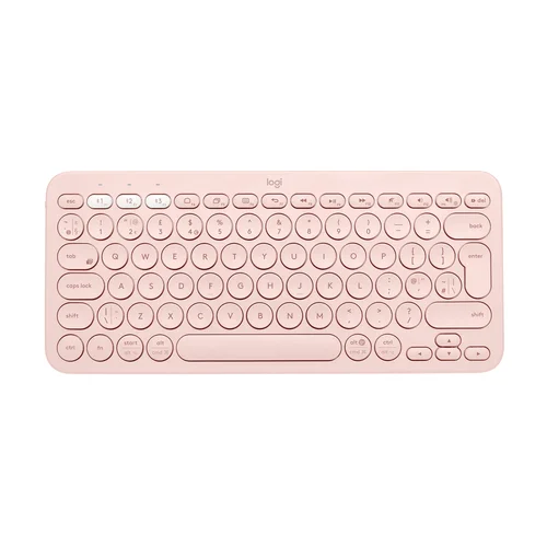 Logitech K380 Multi-Device Bluetooth Keyboard, Rose - 1