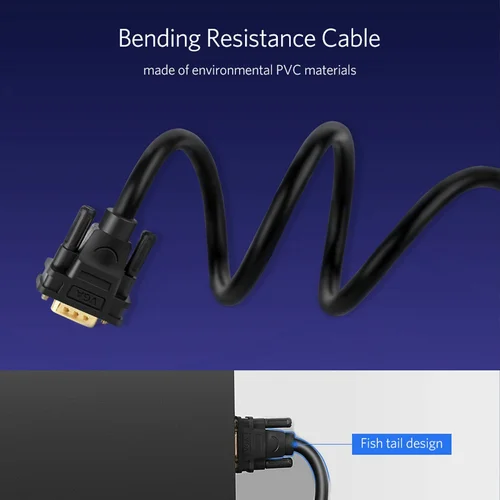UGREEN VGA Male to Male 1.5m Cable (11630) - 4