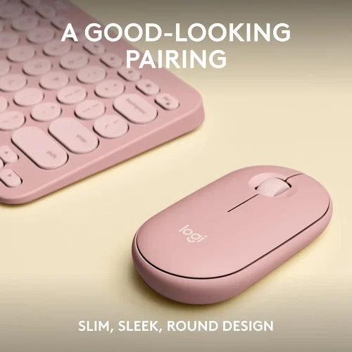 Logitech Pebble 2 Wireless Keyboard & Mouse Combo Pink - 8