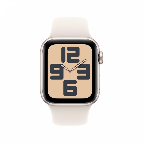 Apple Watch SE (2nd Gen) GPS, 40mm Starlight Aluminium Case with Starlight Sport Band (S/M) /MXEF3/ - 2