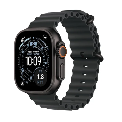 Apple Watch Ultra 3 GPS + Cellular 49mm Black Titanium Case with Black Ocean Band /MF0J4/ - 1