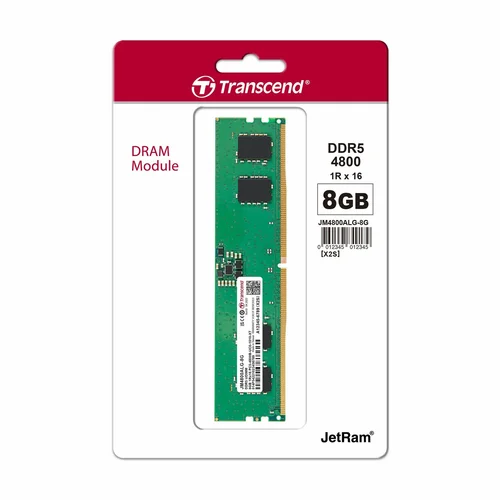 Transcend DDR5 8GB JetRam 4800MHz SODIMM Notebook Memory /JM4800ASG-8G/ - 2