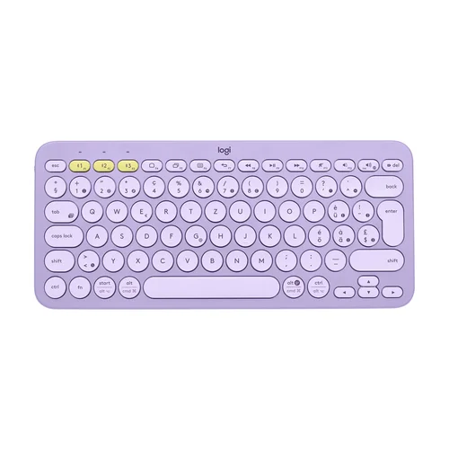 Logitech K380 Multi-Device Bluetooth Keyboard, Purple - 1