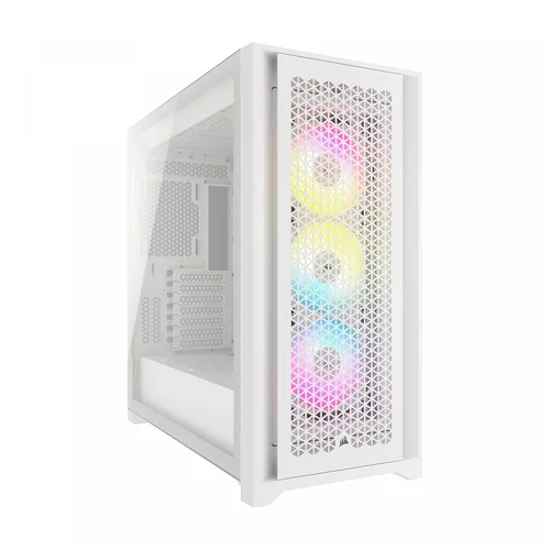 Corsair 5000D AIRFLOW Tempered Glass Mid-Tower ATX Case, White - 1