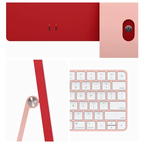 Apple iMac M3 Chip, 8-Core CPU, 8-Core GPU, 8GB RAM, 256GB SSD, 24-inch 4.5K Retina Display, Pink /MQRD3/ - 3