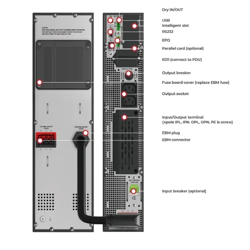 Santak Castle C1KR On-Line 1000VA/800W Rack UPS  / Тог Баригч тогтворжуулагч / - 3