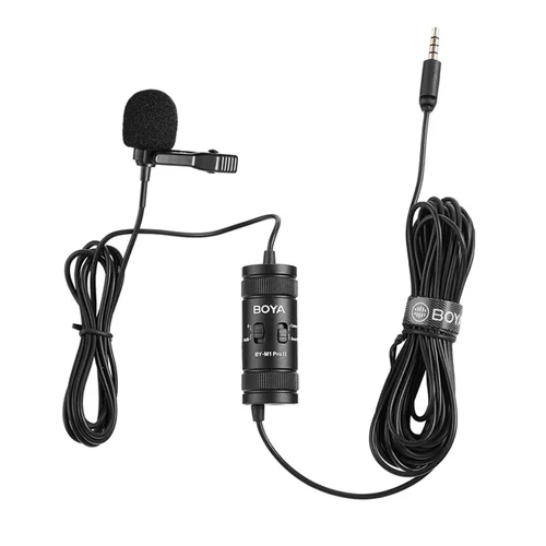 BOYA BY-M1 Pro II Universal Lavalier Condenser Microphone with Clip-On, 3.5mm TRRS Jack / Микрофон / - 2
