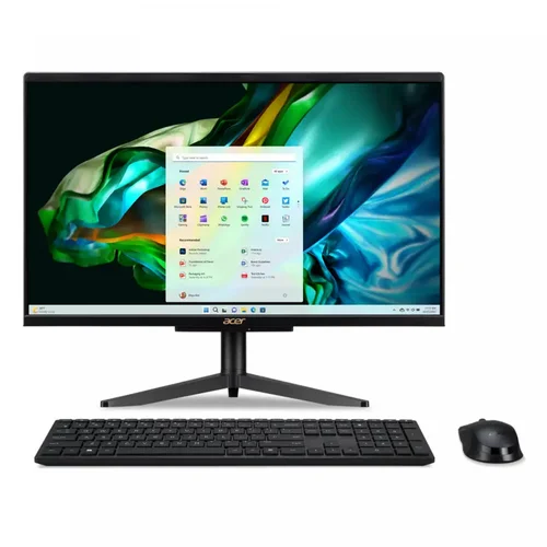 Acer Aspire C22-1610 AIO PC Intel i3-N305, DDR5 8GB RAM, 512GB PCIe NVMe Gen4 M.2 SSD, Intel UHD Graphics, FHD 21.5-inch Non-Touch, Win11 Home, Wireless K&M, Black - 1