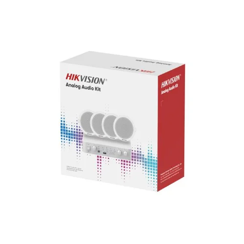 Hikvision Analog Audio Kit with 60W Analog Amplifier and 4* 6W Ceiling Speakers DS-QAE0KA60206-4 / Зарлан Мэдээлэх / - 1
