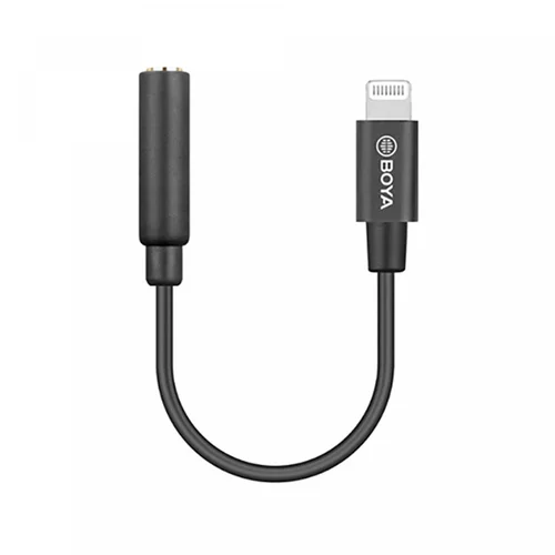 BOYA BY-K3 3.5mm TRRS Female to Lightning Adapter Cable