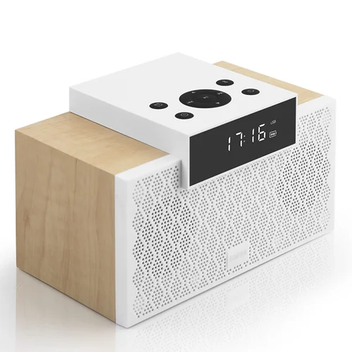 Edifier MP260 Multifunctional Bluetooth Speaker with Alarm Clock, White - 5
