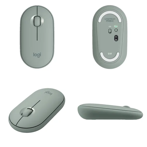 Logitech Silent Wireless Mouse with Bluetooth, Green Pebble - 3