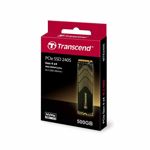 Transcend 500GB 240S NVMe PCIe Gen4 M.2 2280 Internal SSD /TS500GMTE240S/