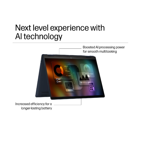 HP ENVY x360 14-fc0142TU, Ultra 5-125U, DDR5 16GB RAM, 512GB PCIe NVMe M.2 SSD, Intel Graphics, 14-inch WUXGA, Multi Touch, Win11 Home, Athmospheric Blue - 6