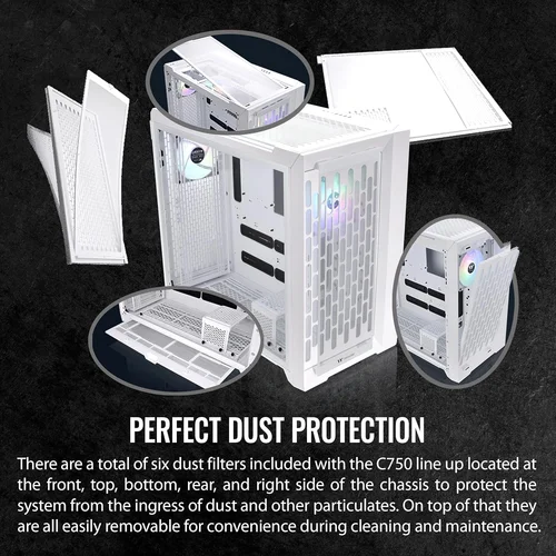 Thermaltake Case Steel Shadow Transparent S White /CA-1C5-00F6WN-01/ - 6