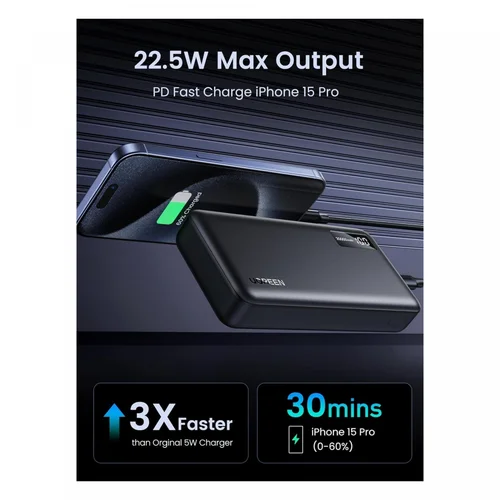 UGREEN 22.5W 20000mAh Two-way Fast Charging Power Bank (25683) - 4